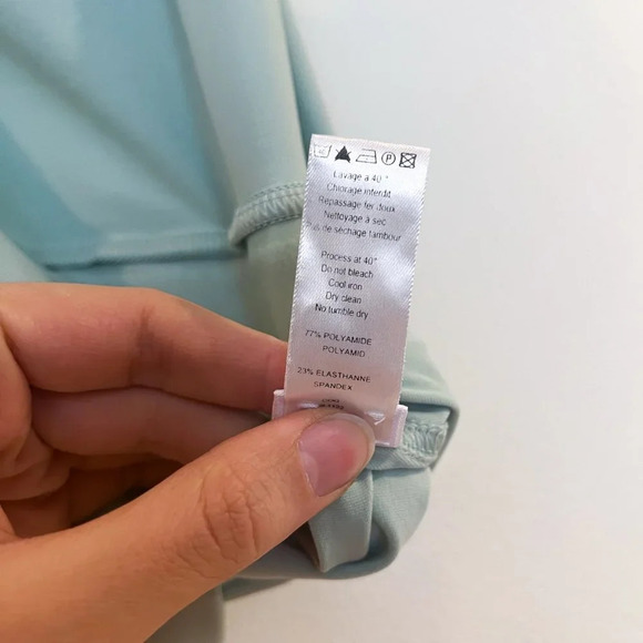 Eres Paris Mint Green Seamless Lightweight Stretchy Designer Bodysuit 12 - Picture 7 of 7